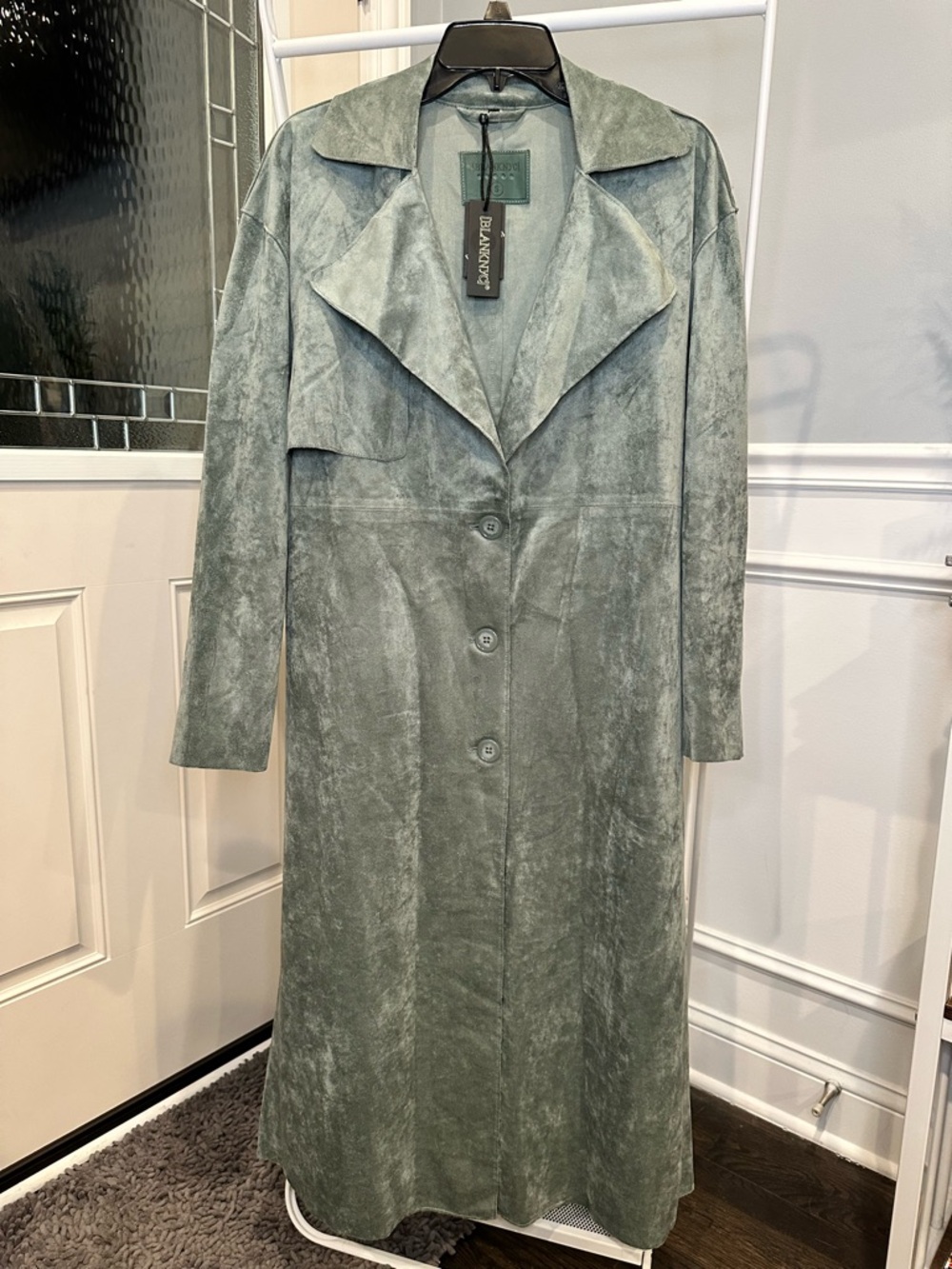 NWT Free People x BlankNYC Vegan Suede Trench Coat